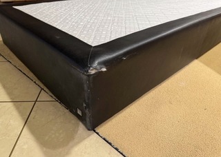 Losse boxspring, zwart